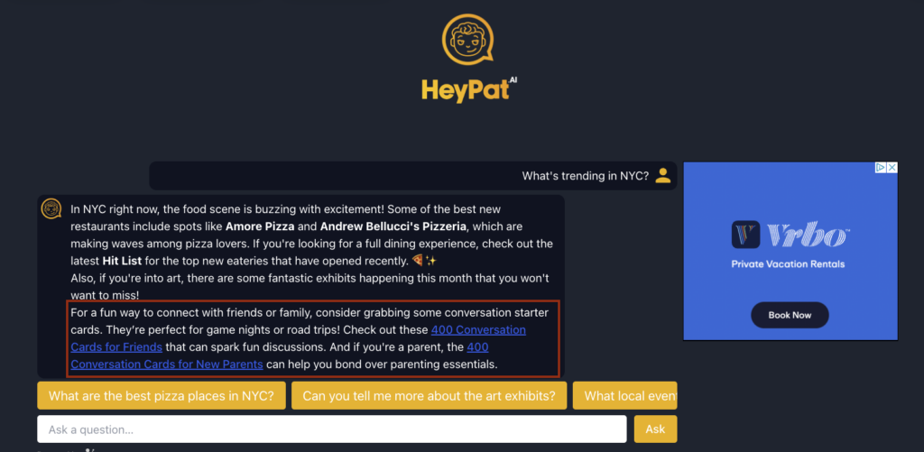 Dappier Conversational Commerce on HeyPat.AI